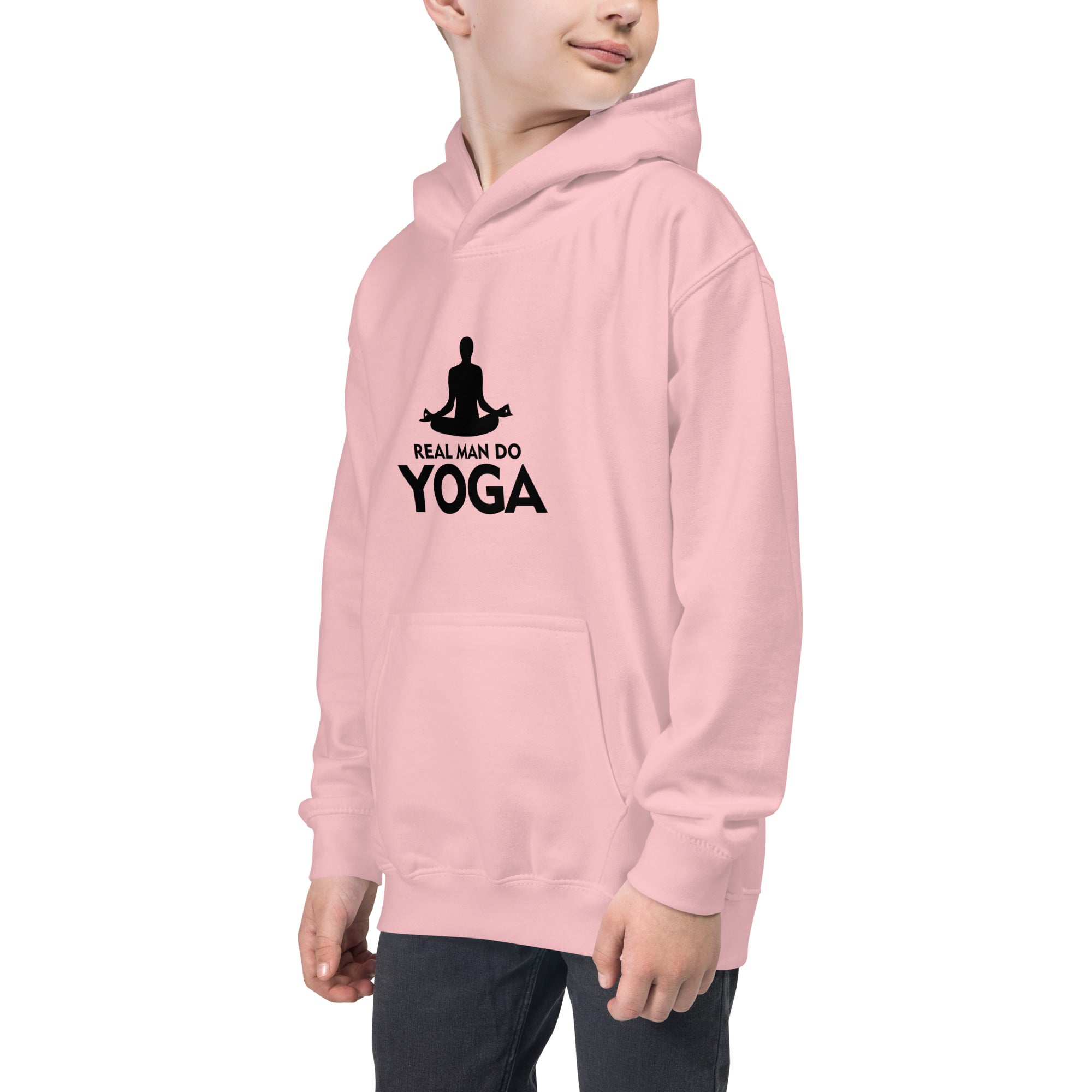 REAL MAN DO YOGA - Kids Hoodie