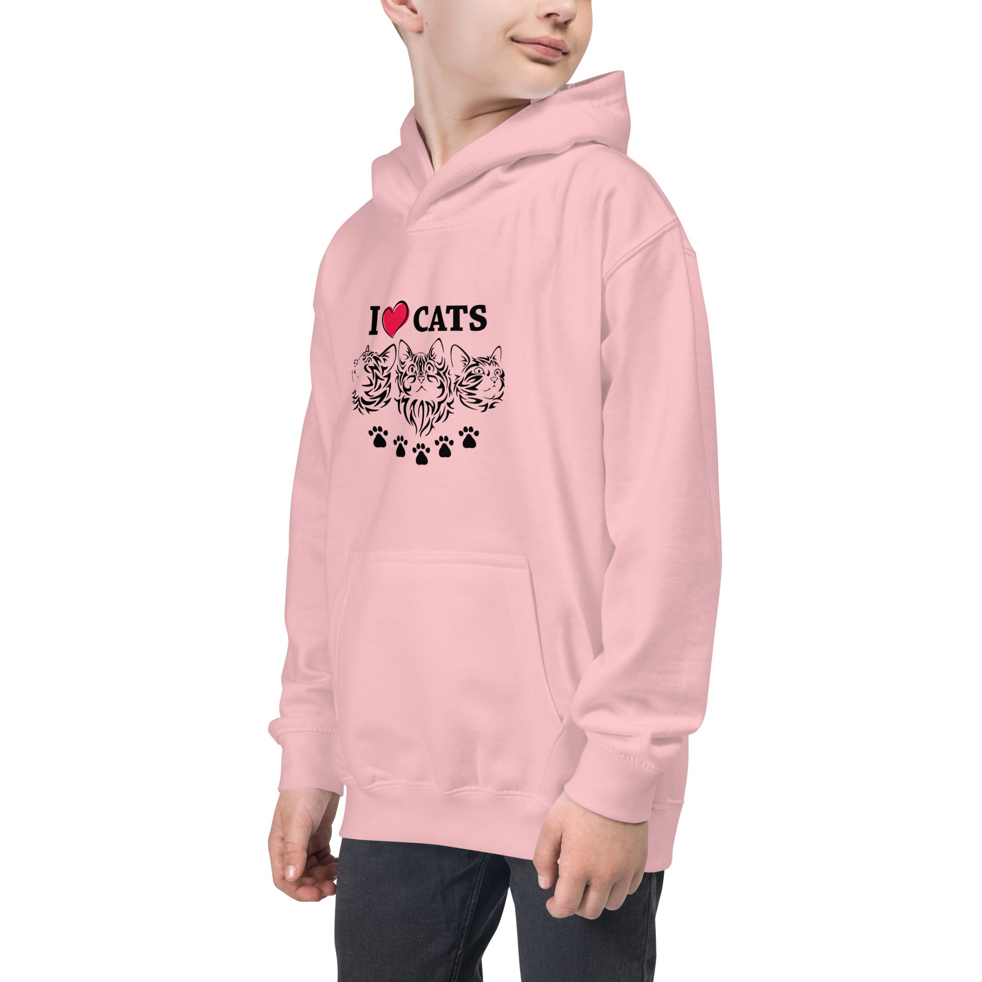 I LOVE CATS - Kids Hoodie