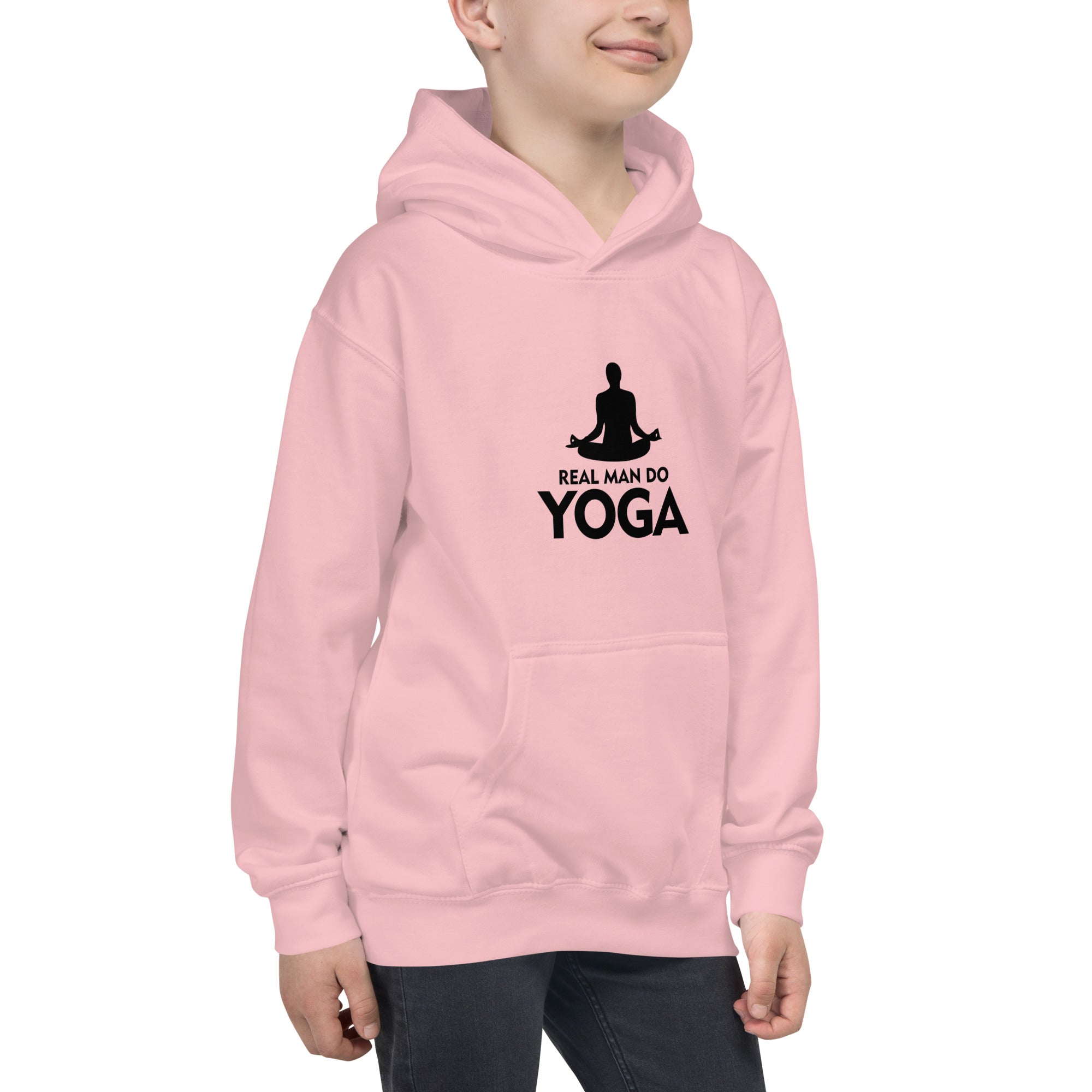 REAL MAN DO YOGA - Kids Hoodie