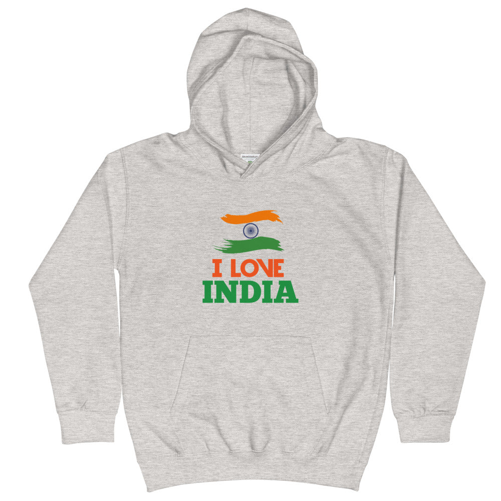 I LOVE INDIA - Kids Hoodie