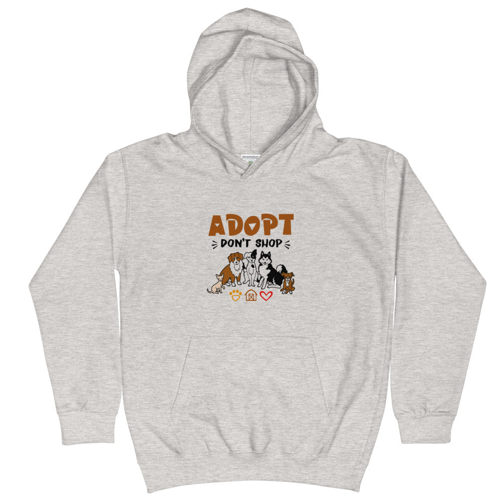 ADOPT DON'T SHOP - Kids Hoodie