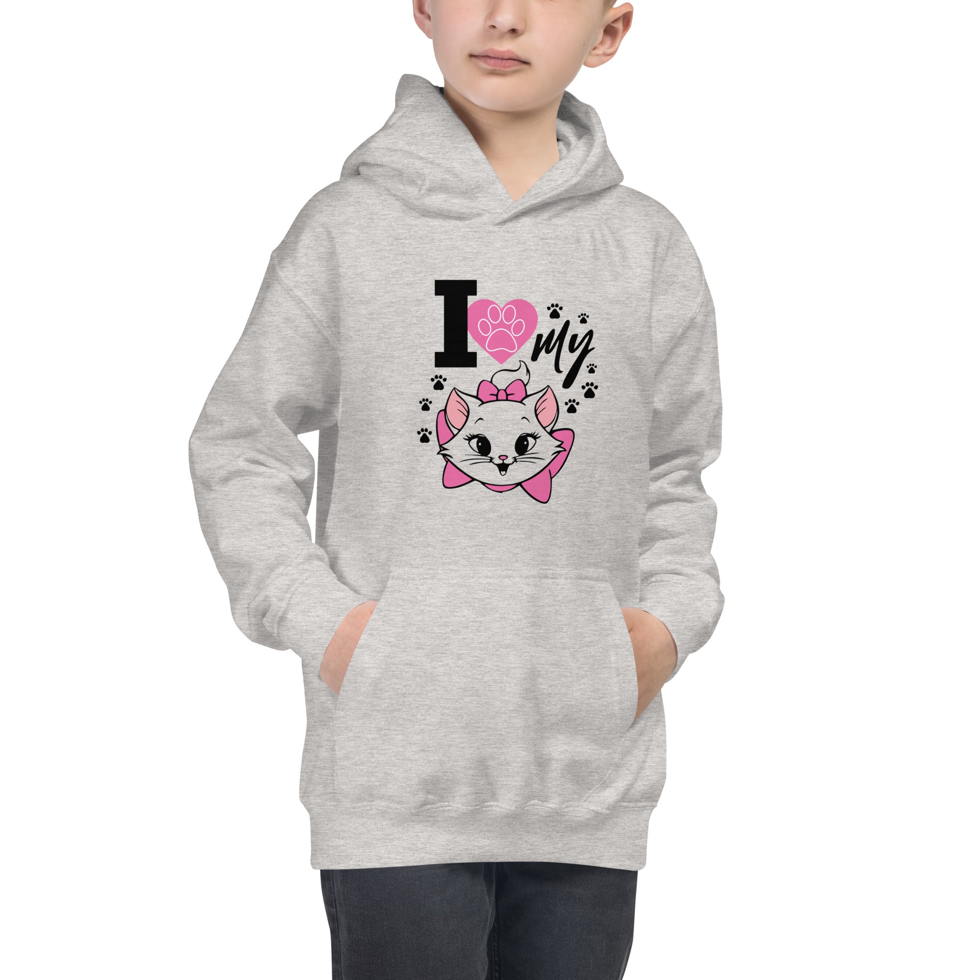 I LOVE MY CAT - Kids Hoodie