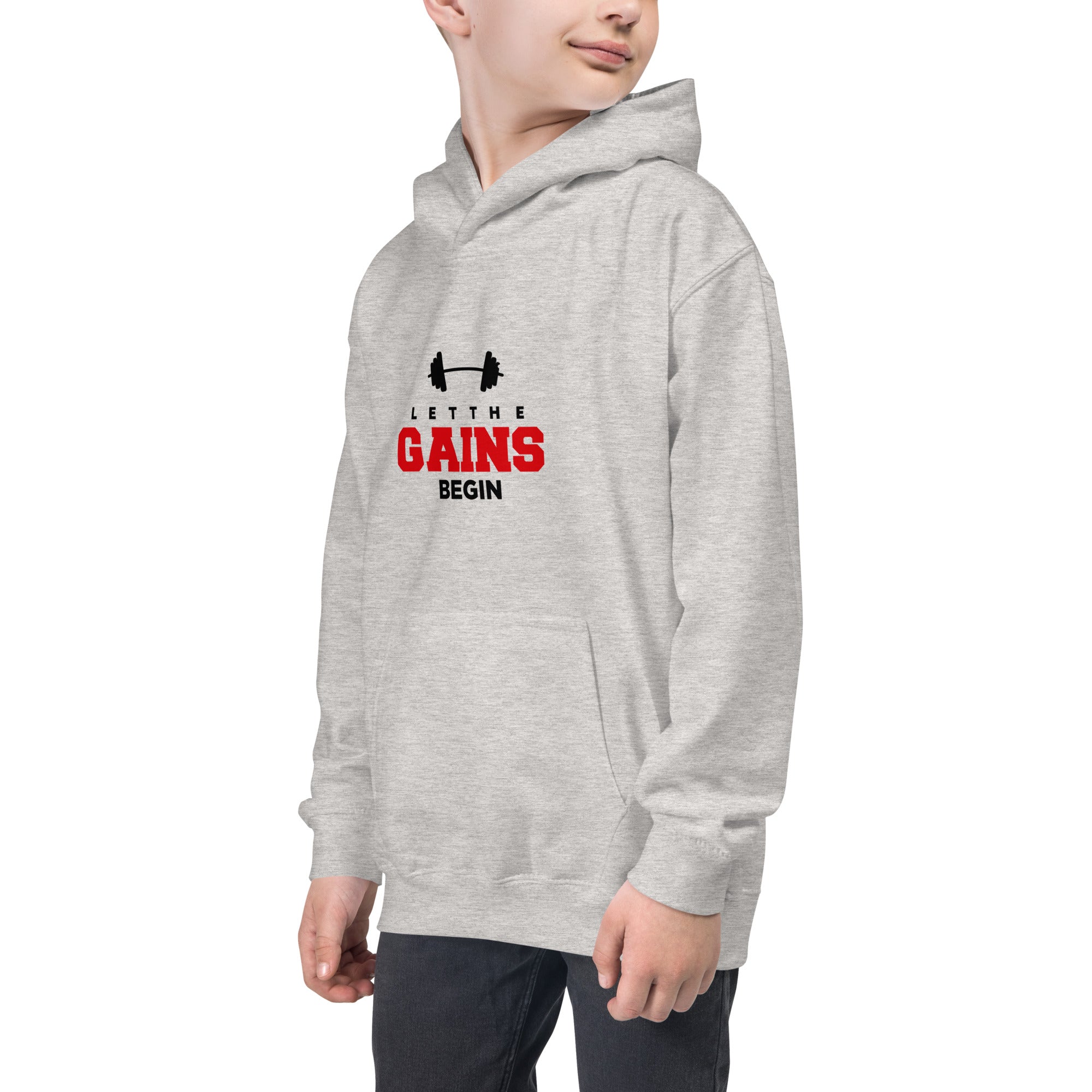 LET THE GAINS BEGIN - Kids Hoodie