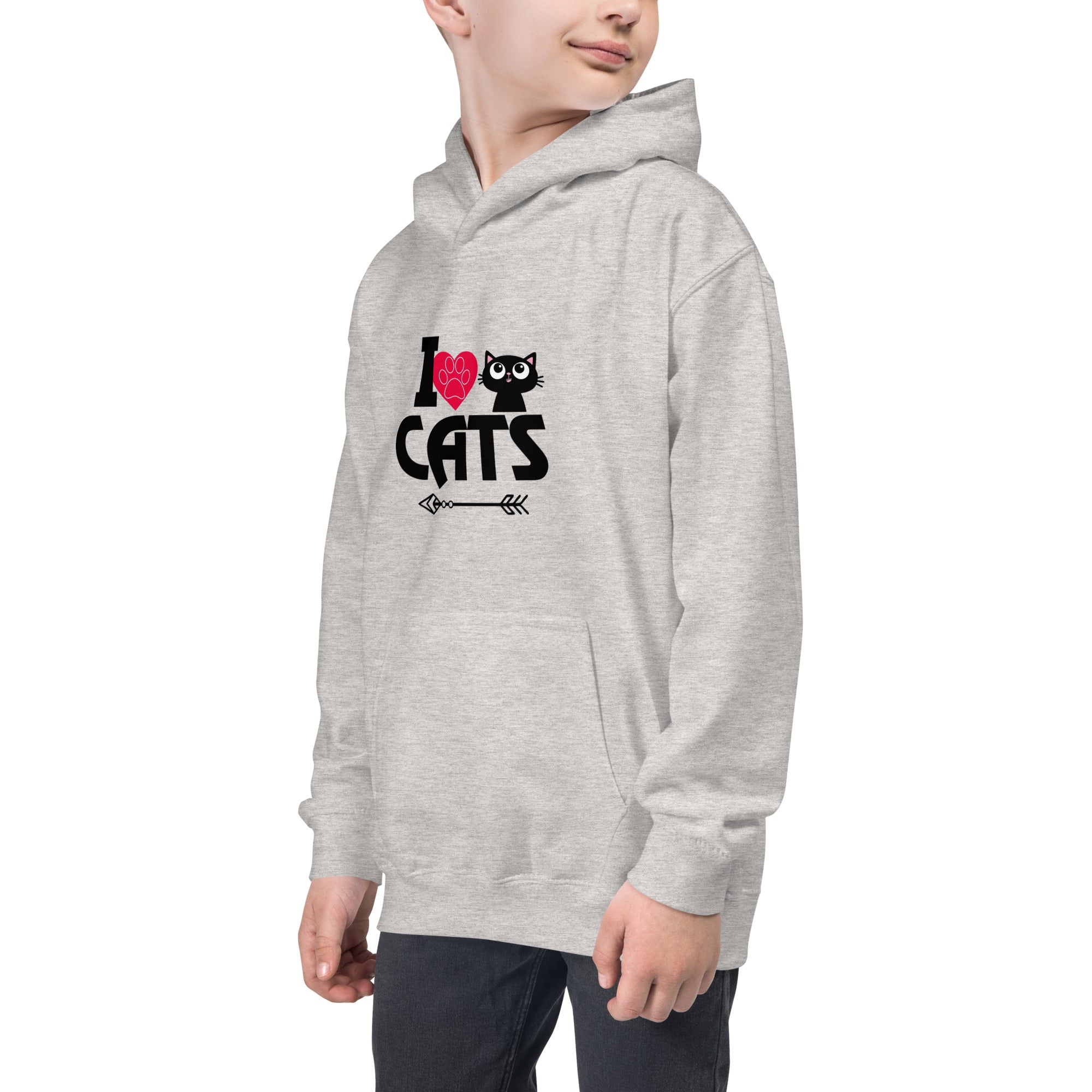 I LOVE CATS - Kids Hoodie