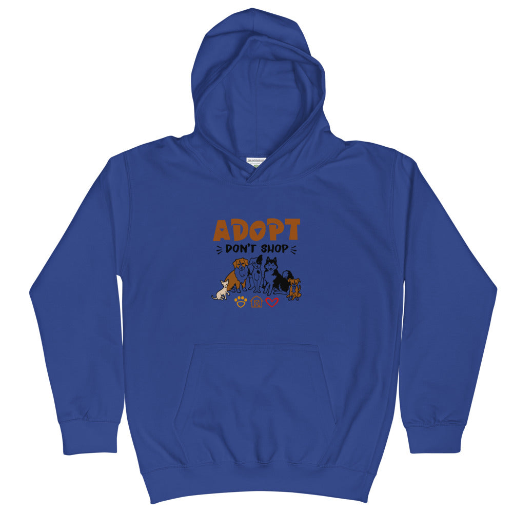 ADOPT DON'T SHOP - Kids Hoodie