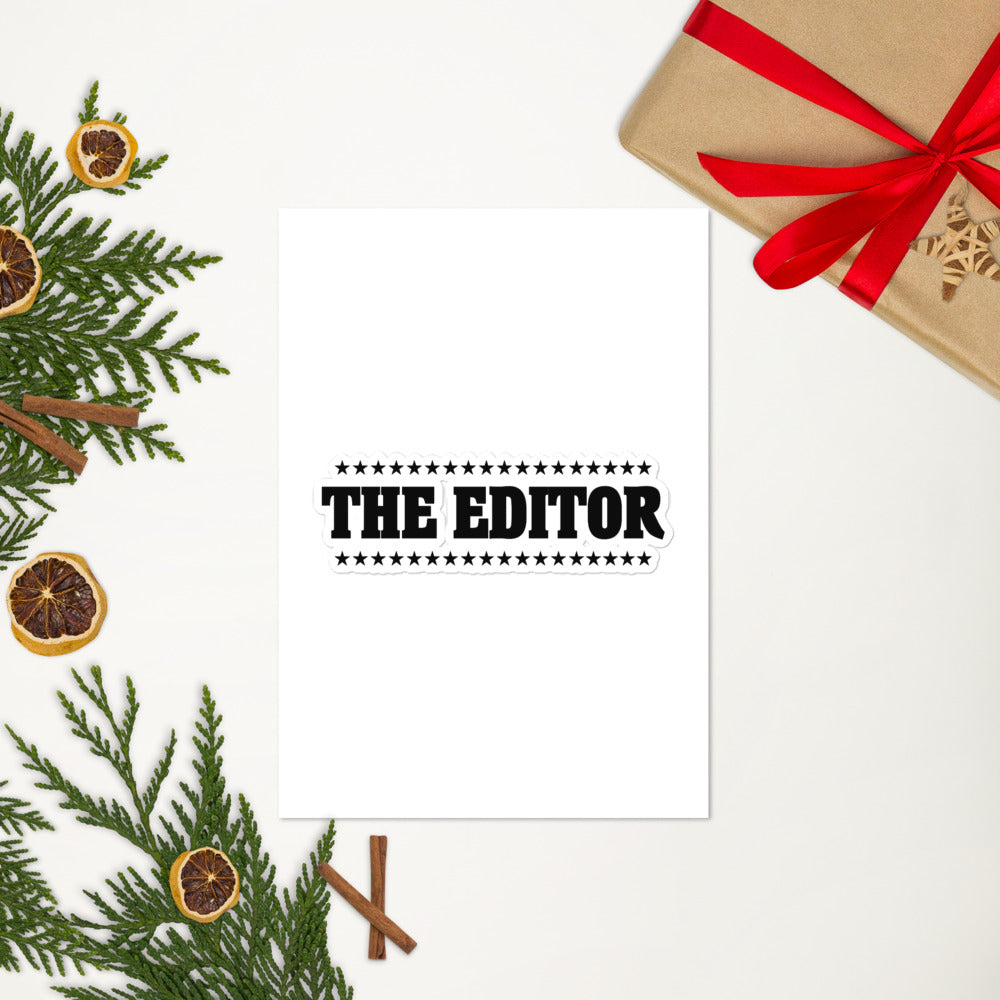 THE EDITOR - Sticker sheet