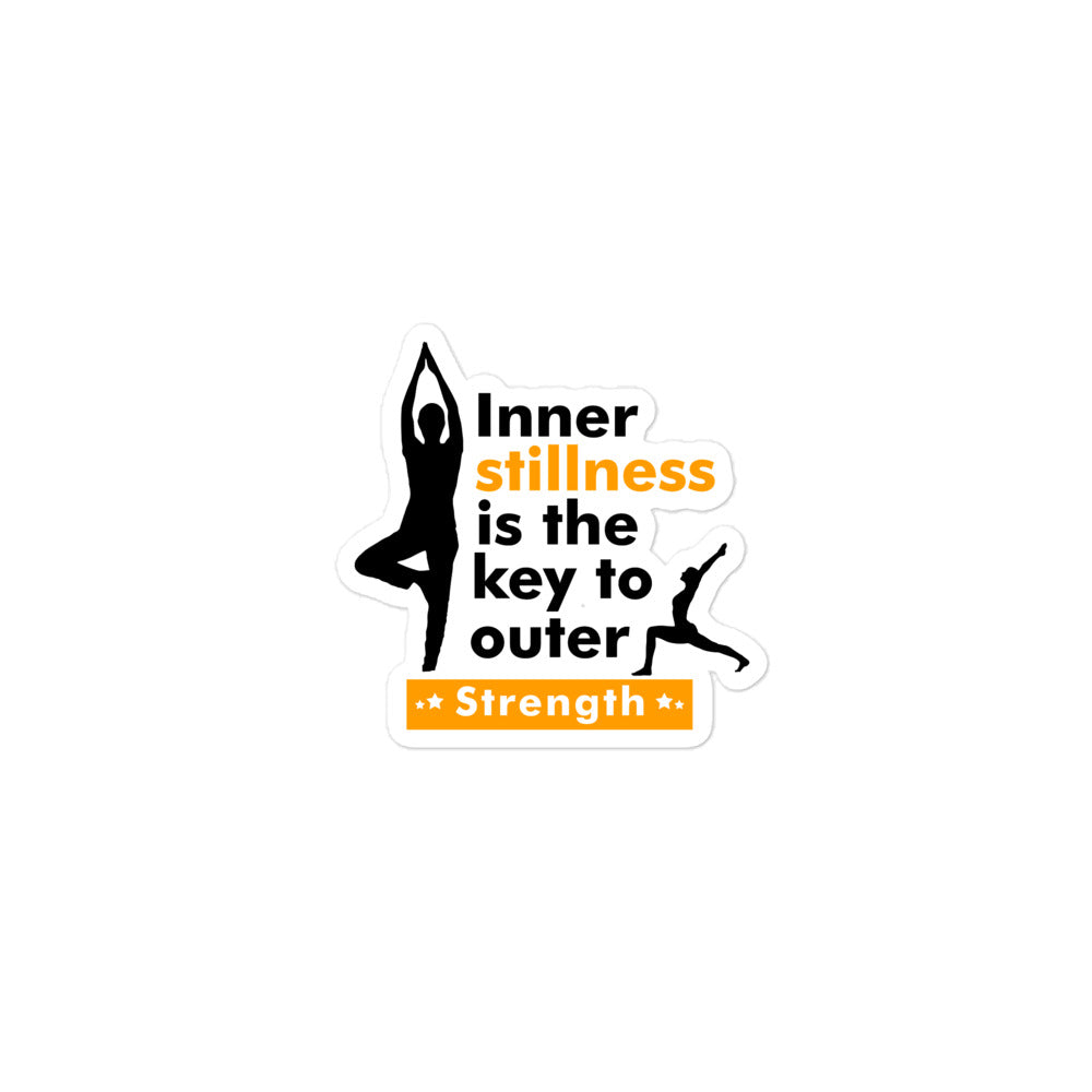 INNER STILLNESS IS THE KEY - Bubble-free stickers