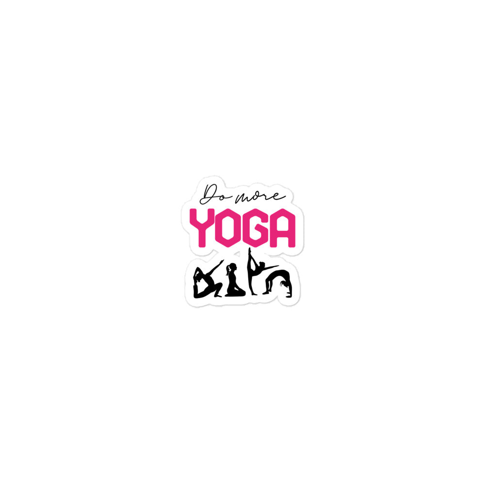 DO MORE YOGA - Bubble-free stickers