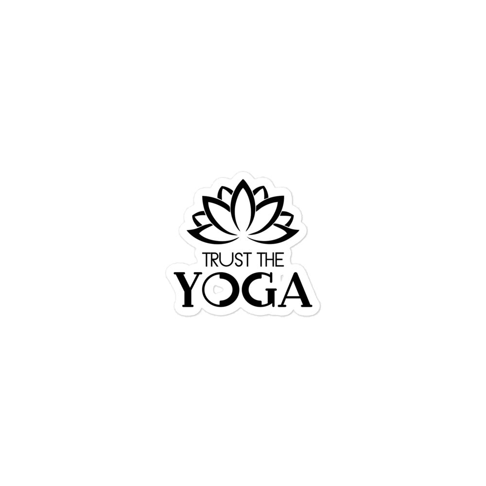 TRUST THE YOGA - Bubble-free stickers