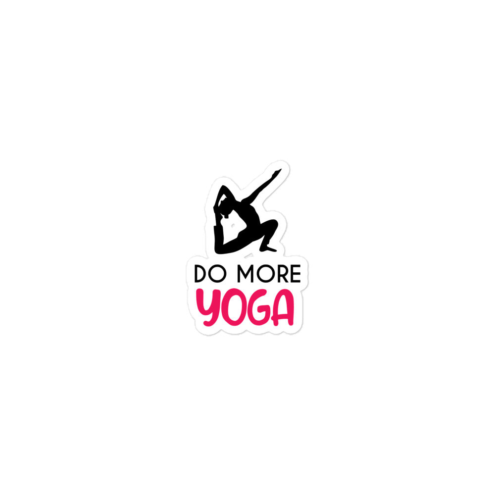 DO MORE YOGA - Bubble-free stickers