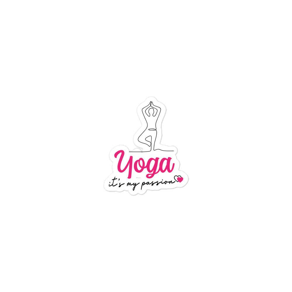 YOGA IT'S MY PASSION - Bubble-free stickers