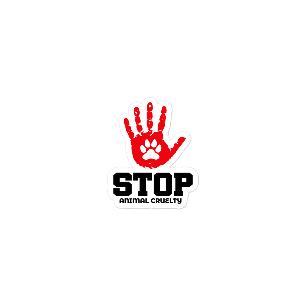 STOP ANIMAL CRUELTY - Bubble-free stickers