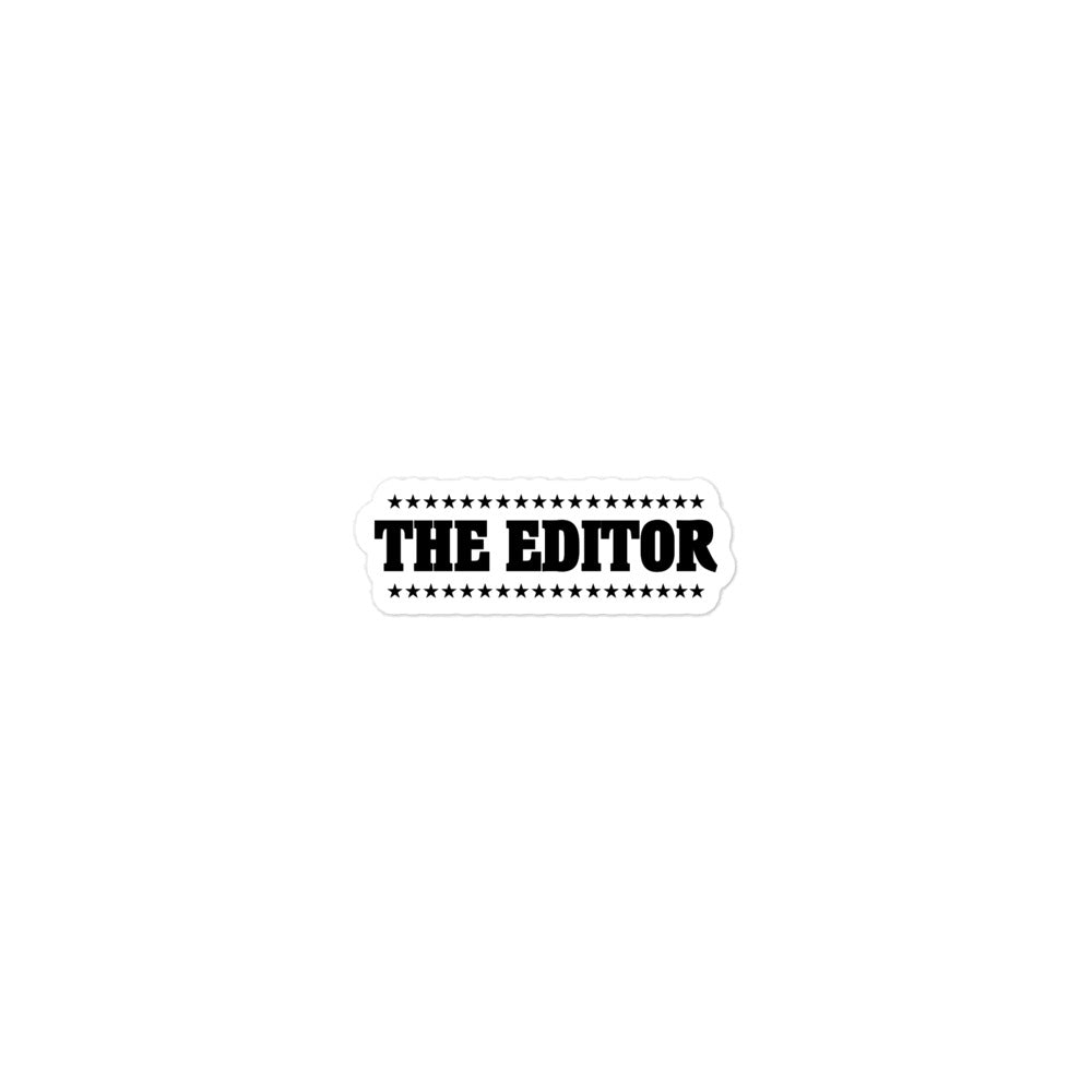 THE EDITOR - Bubble-free stickers