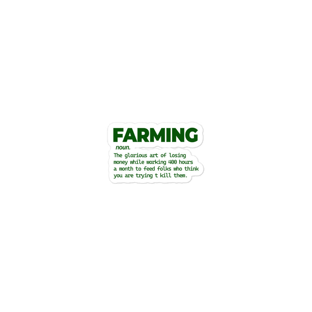 FARMING - Bubble-free stickers