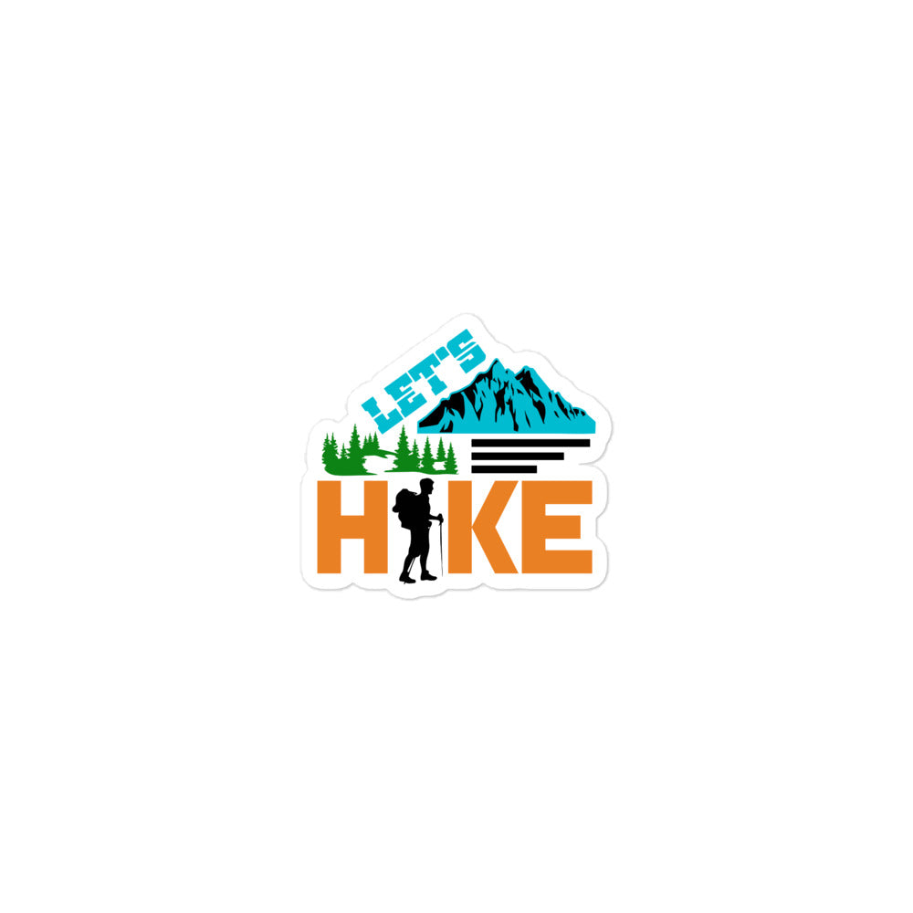 LET'S HIKE - Bubble-free stickers