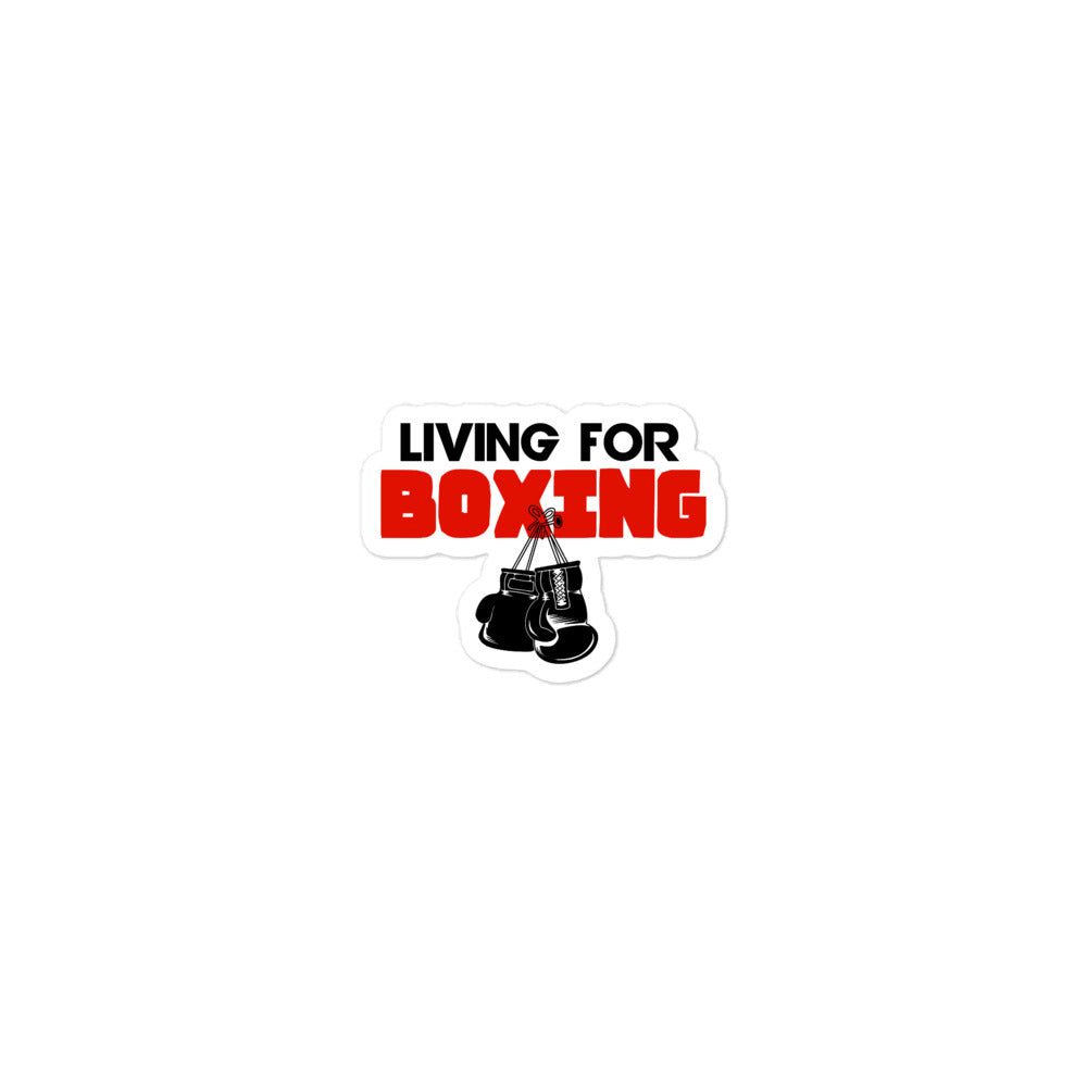 LIVING FOR BOXING - Bubble-free stickers