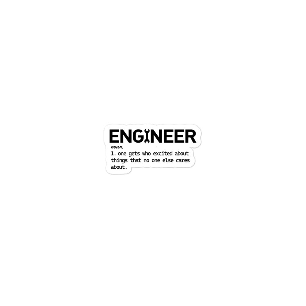 ENGINEER - Bubble-free stickers