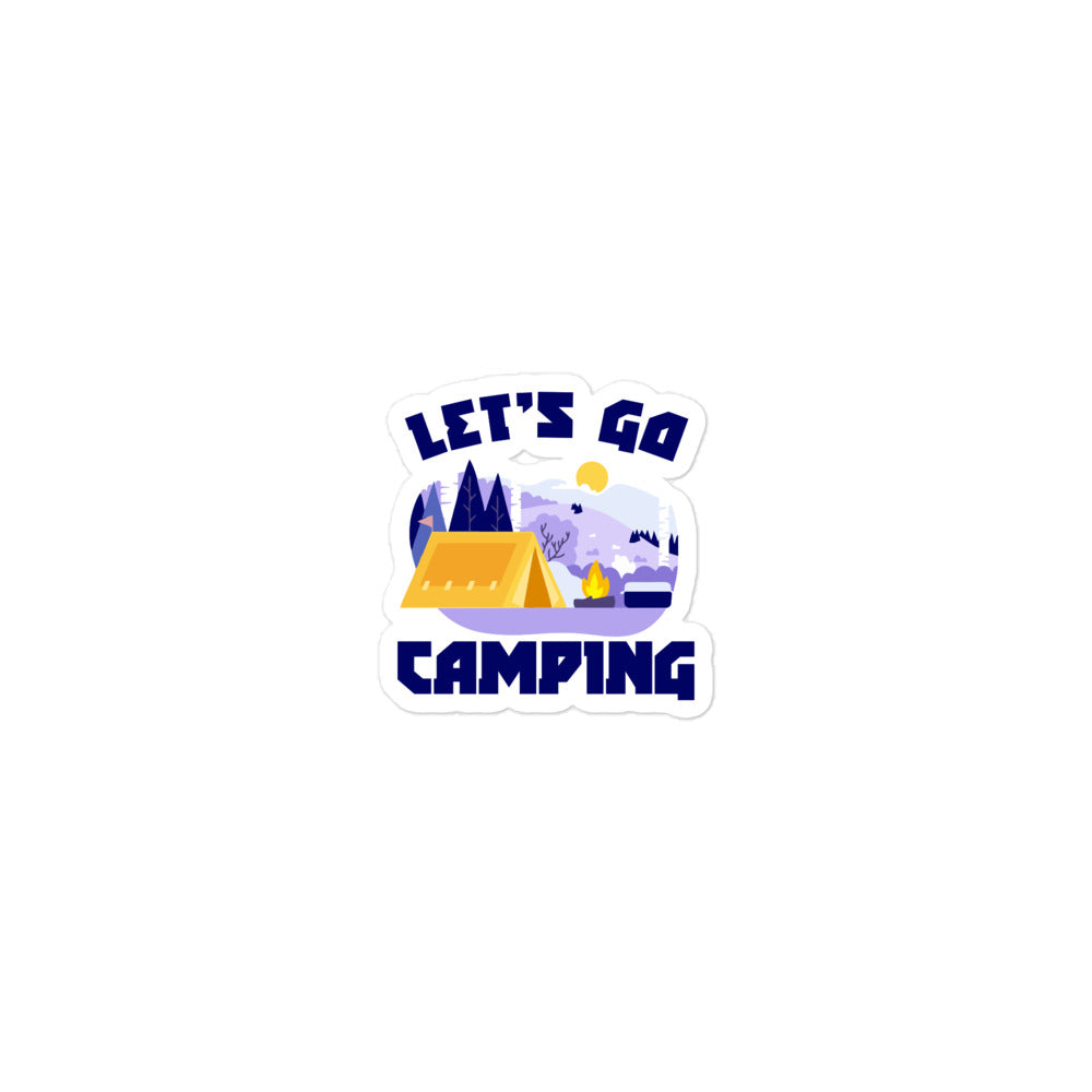 LET'S GO CAMPING - Bubble-free stickers