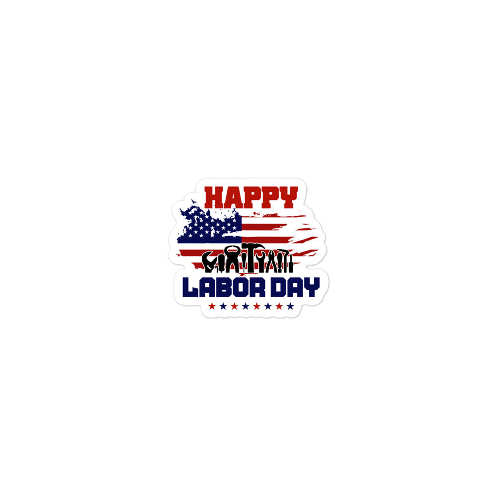 HAPPY LABOR DAY - Bubble-free stickers