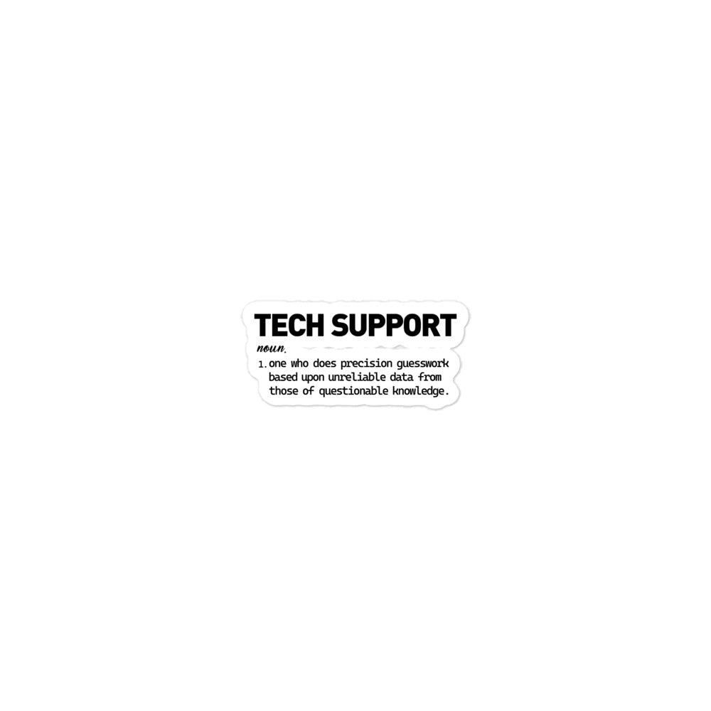 TECH SUPPORT - Bubble-free stickers