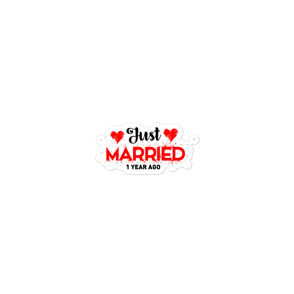 JUST MARRIED - Bubble-free stickers