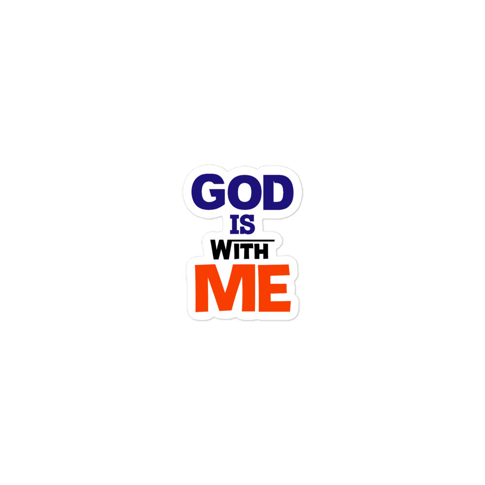 GOD IS WITH ME - Bubble-free stickers