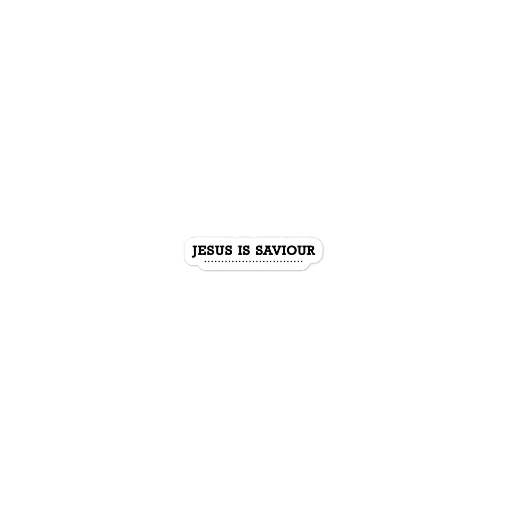 JESUS IS SAVIOUR - Bubble-free stickers