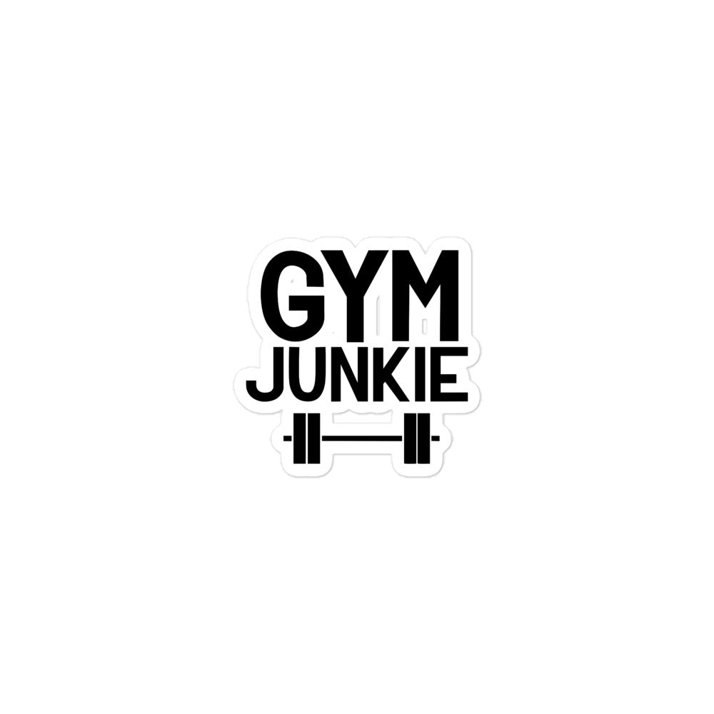 GYM JUNKIE - Bubble-free stickers