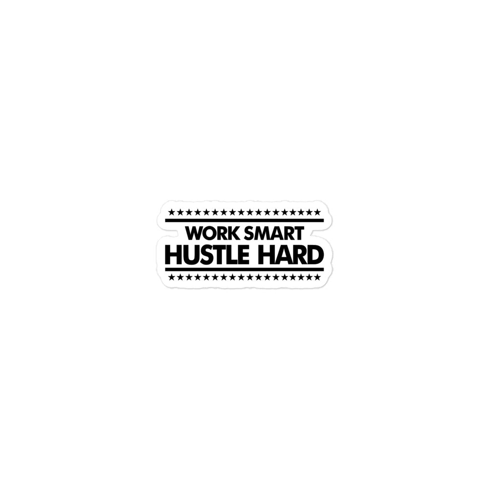 WORK SMART HUSTLE HARD - Bubble-free stickers