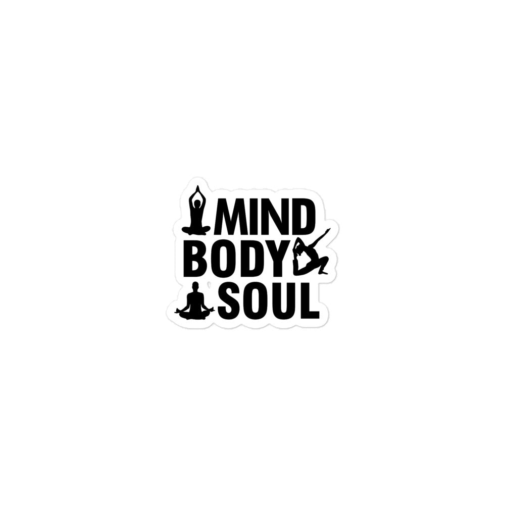 MIND BODY SOUL - Bubble-free stickers