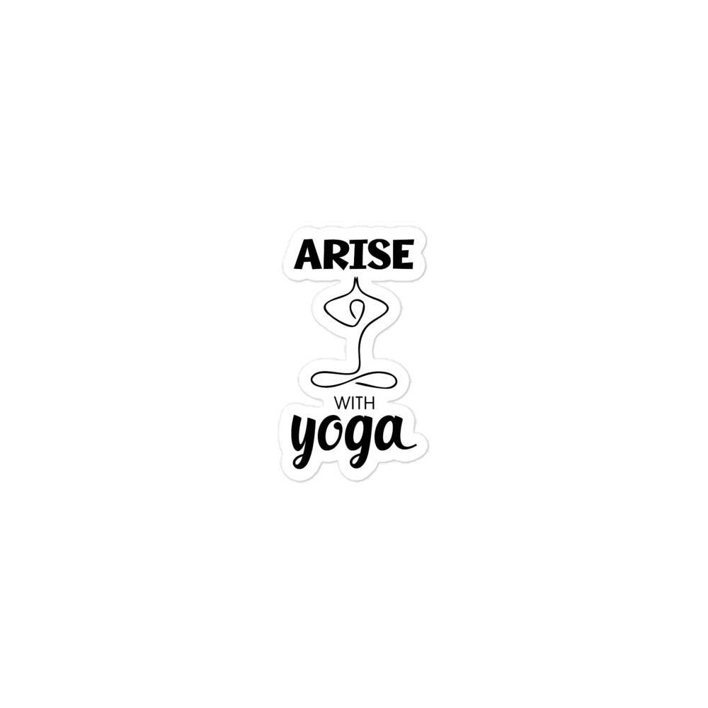 ARISE WITH YOGA - Bubble-free stickers