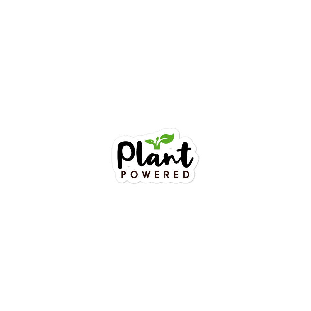 PLANT POWERED - Bubble-free stickers