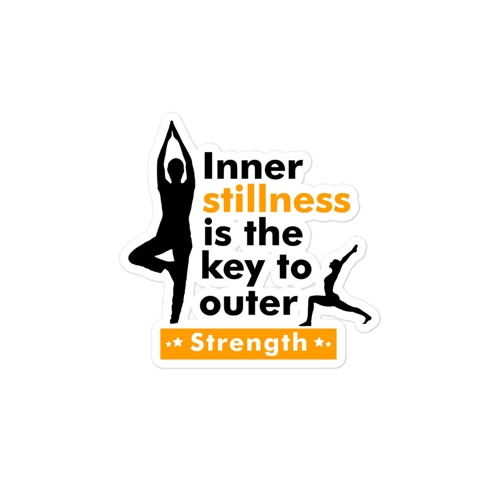 INNER STILLNESS IS THE KEY - Bubble-free stickers