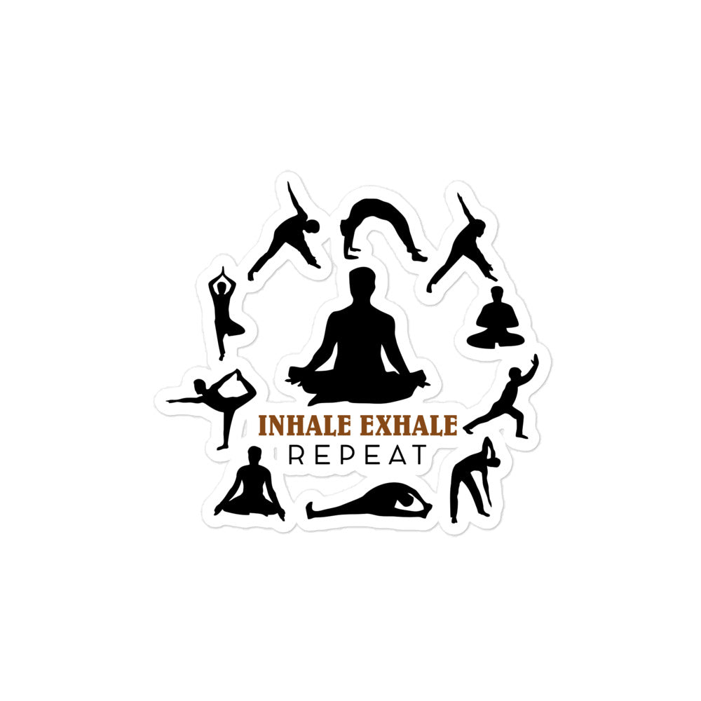 INHALE EXHALE - Bubble-free stickers