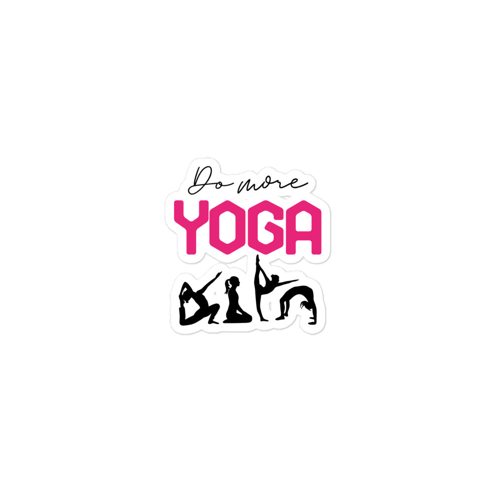 DO MORE YOGA - Bubble-free stickers