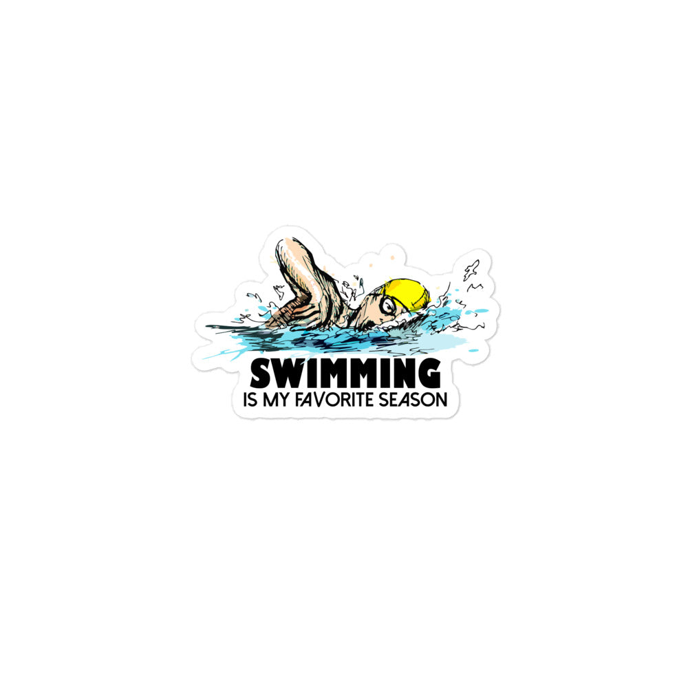 Swimming- Bubble-free stickers