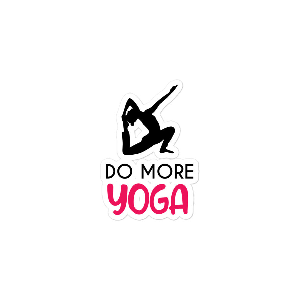 DO MORE YOGA - Bubble-free stickers