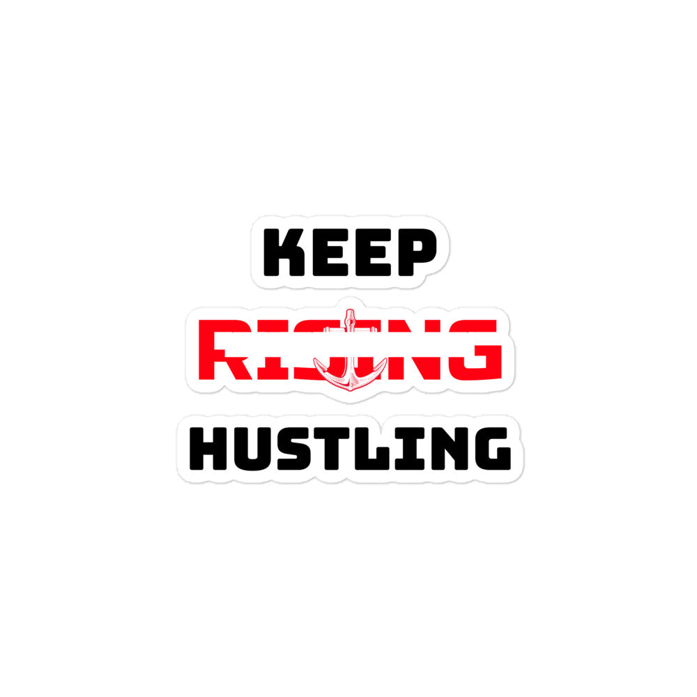 KEEP RISING HUSTLING - Bubble-free stickers