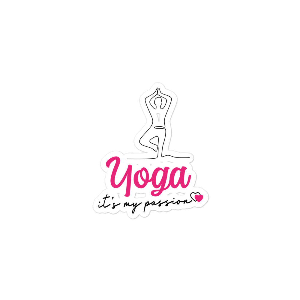 YOGA IT'S MY PASSION - Bubble-free stickers