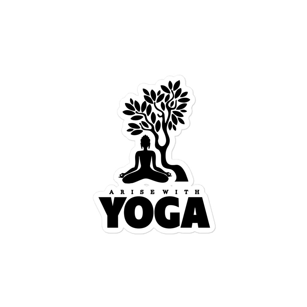 ARISE WITH YOGA - Bubble-free stickers