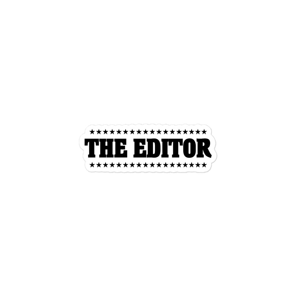 THE EDITOR - Bubble-free stickers