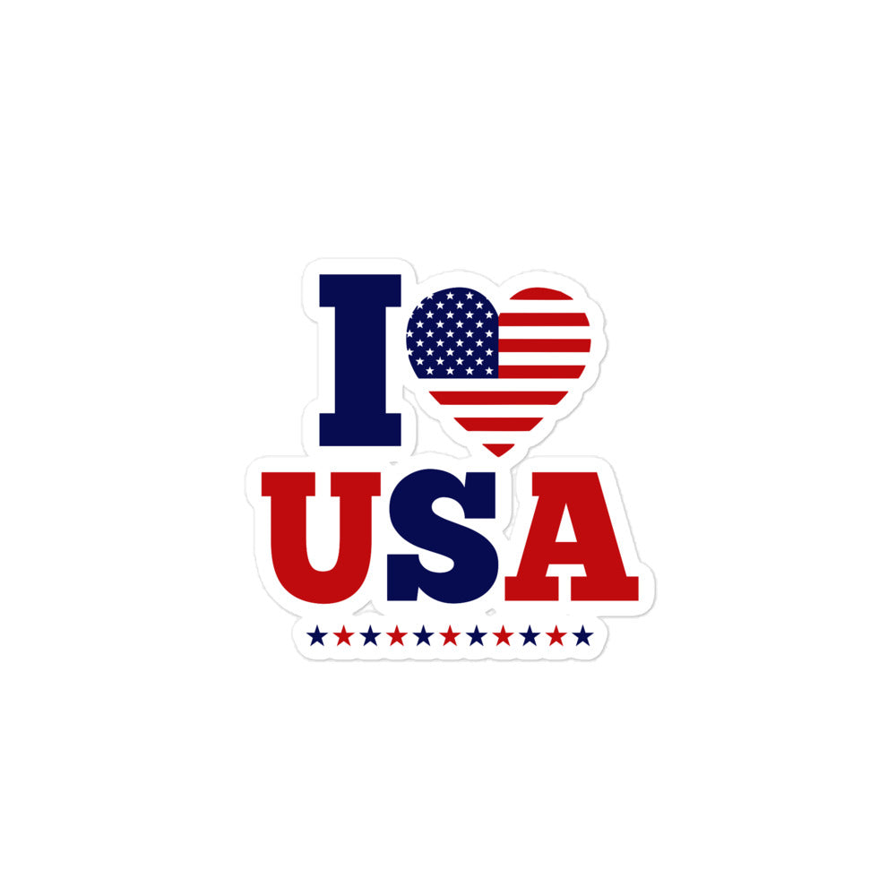 I LOVE USA - Bubble-free stickers