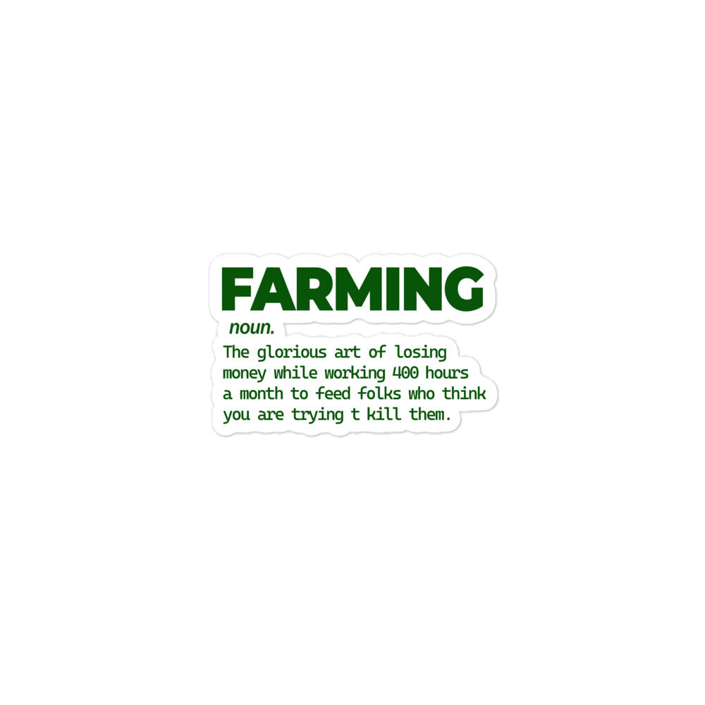 FARMING - Bubble-free stickers