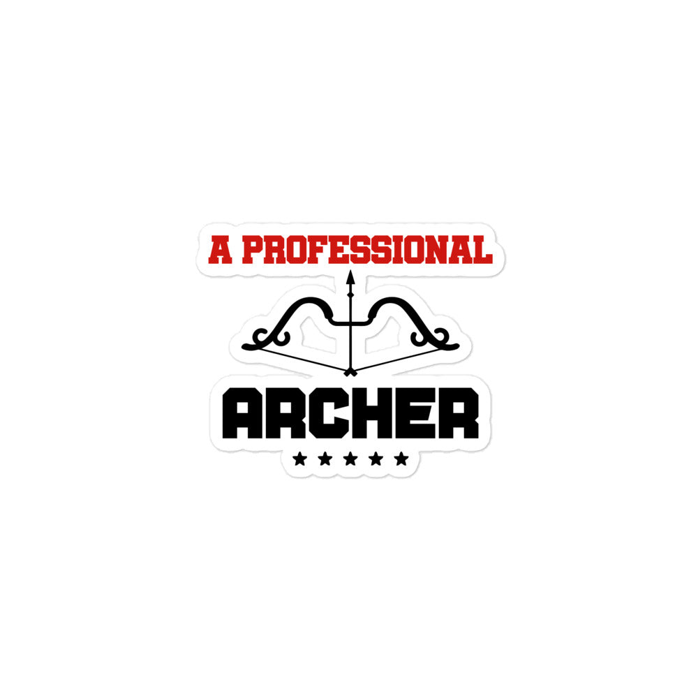 A PROFESSIONAL ARCHER - Bubble-free stickers