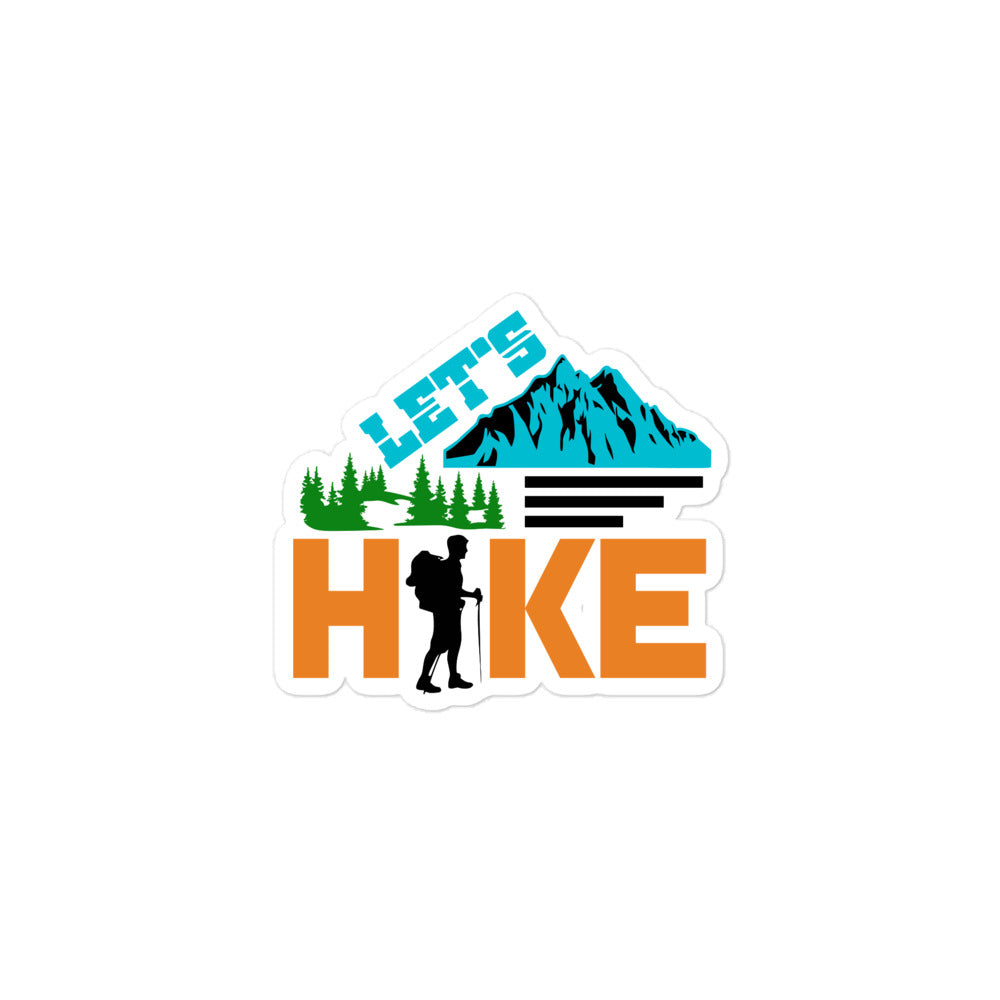 LET'S HIKE - Bubble-free stickers