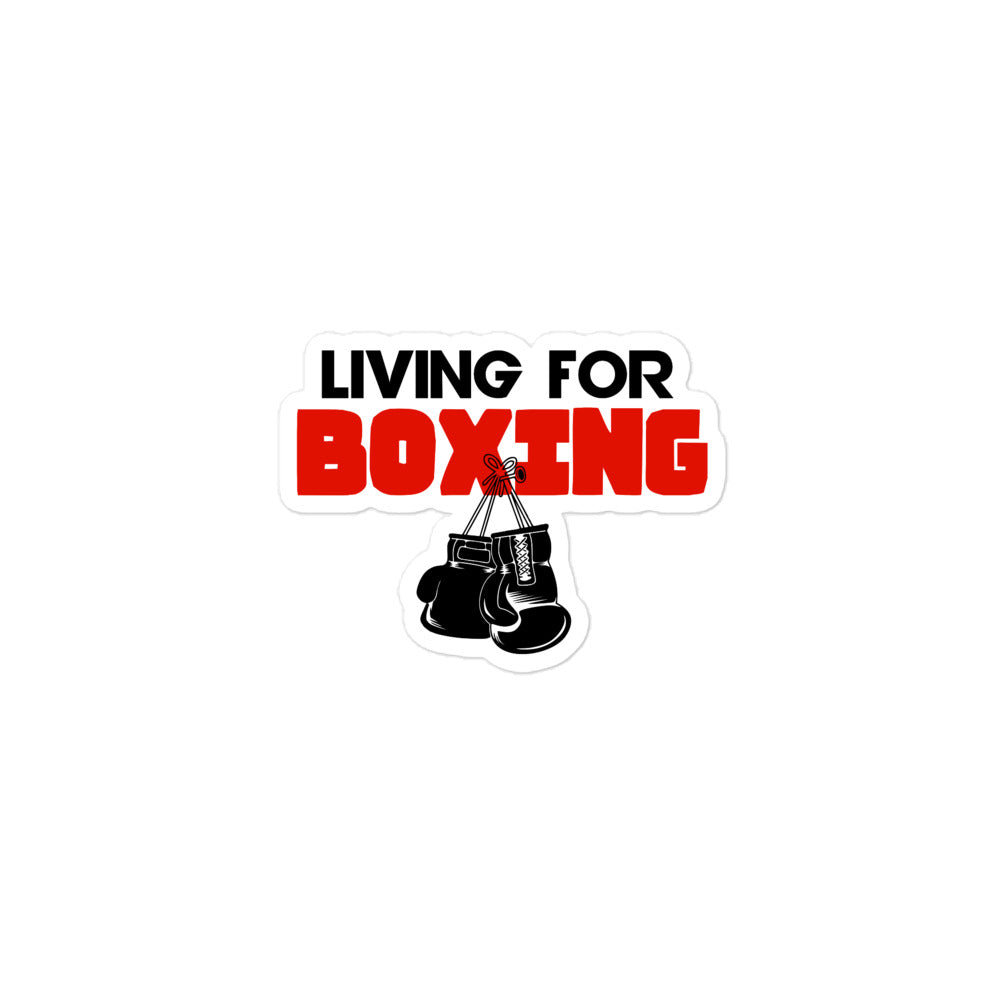 LIVING FOR BOXING - Bubble-free stickers