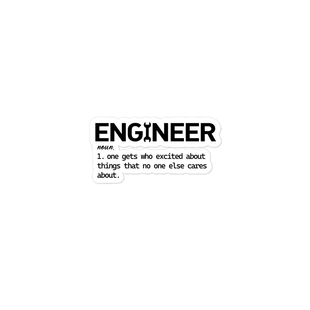 ENGINEER - Bubble-free stickers