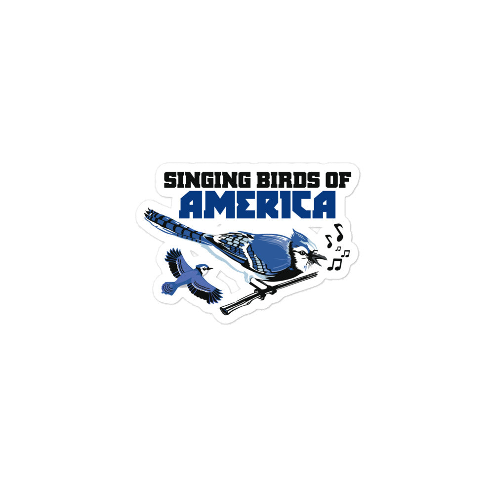 SINGING BIRDS OF AMERICA - Bubble-free stickers