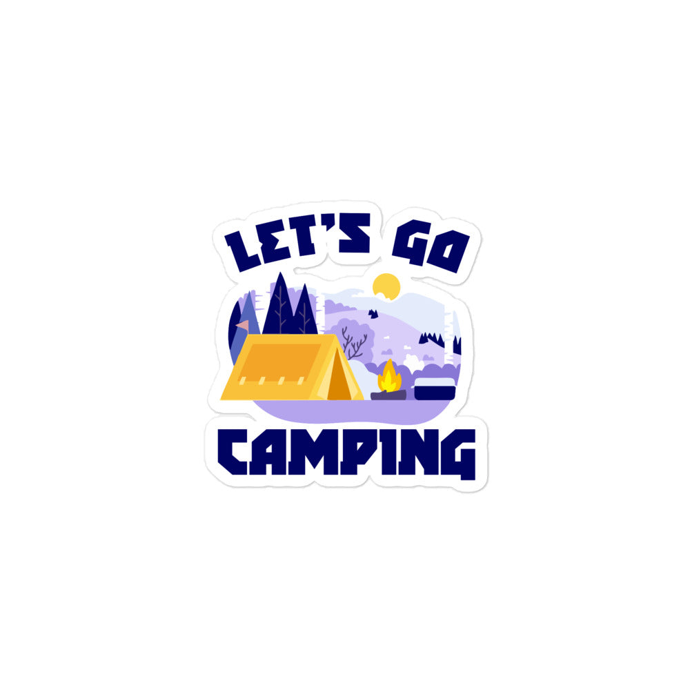 LET'S GO CAMPING - Bubble-free stickers