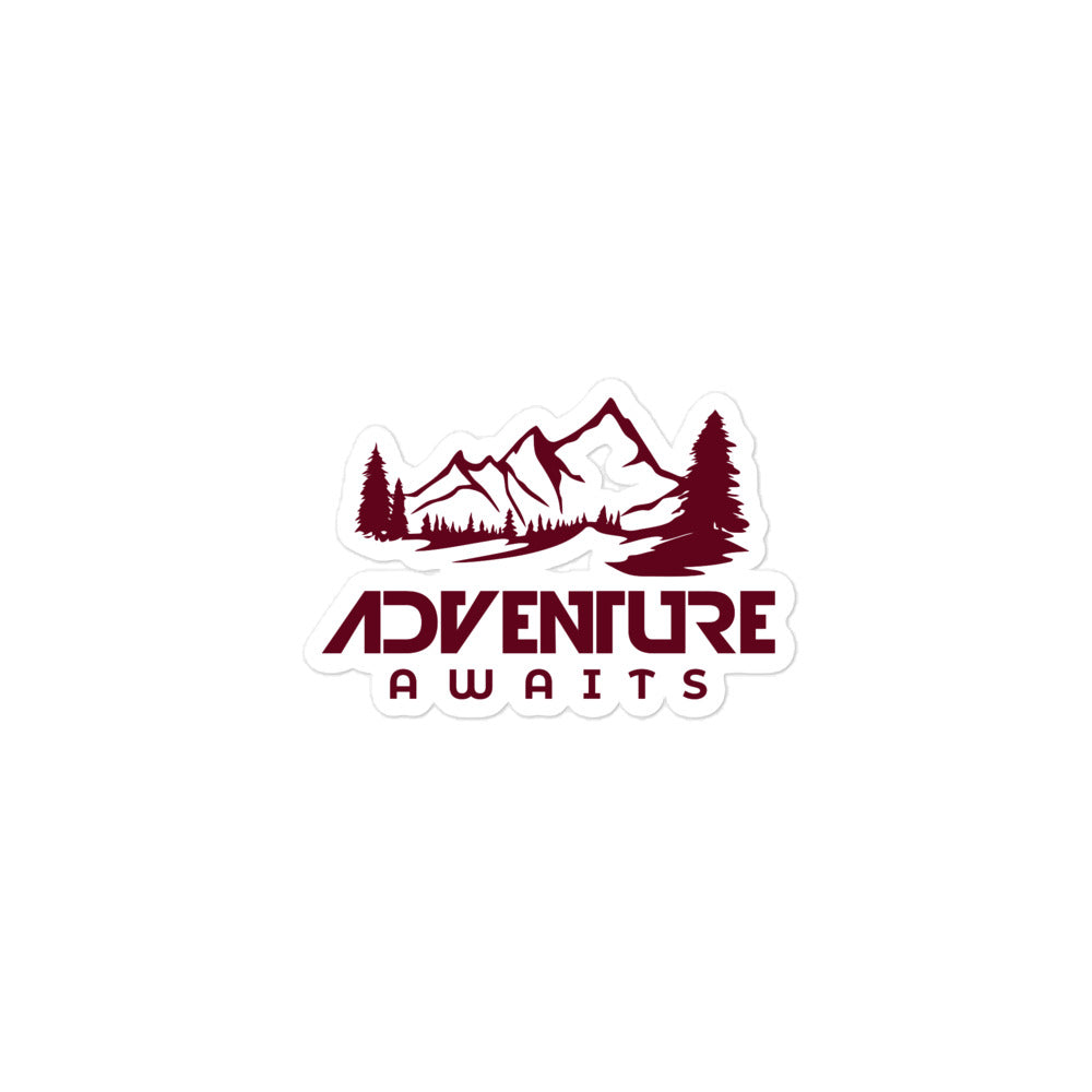 ADVENTURE AWAITS - Bubble-free stickers